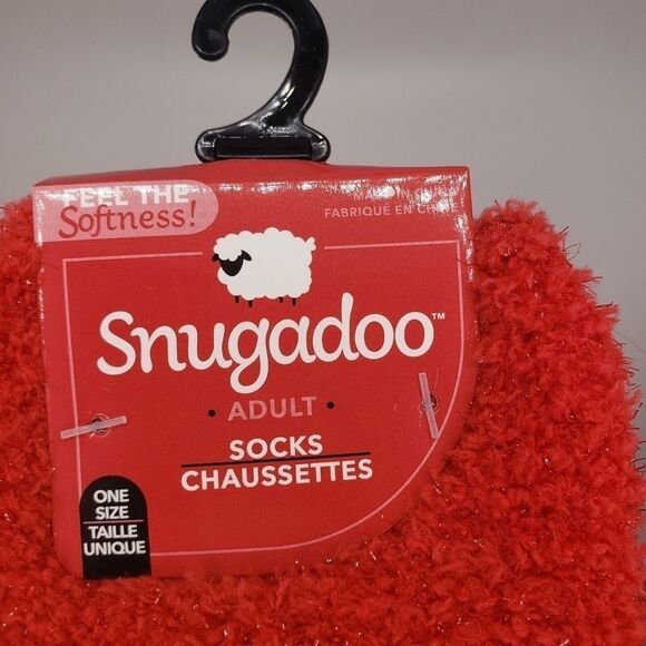𝅺snugadoo sparkle red soft socks - Picture 3 of 3